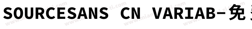 SOURCESANS CN VARIAB字体转换